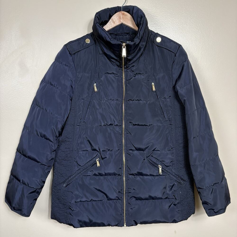 Michael Kors Women’s Down Puffer Jacket Size L Quilted Winter